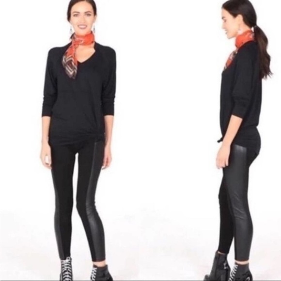 Cabi bexley black faux leather 3397 leggings - Picture 11 of 12